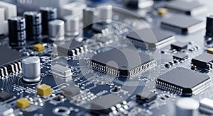Circuit Board, Microchip, Technology High-Tech Electronic Components