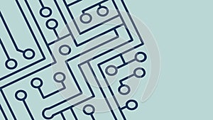 Circuit Board Pattern, Electronic Technology Vector Background, vector design Generative AI