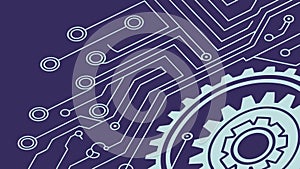 Circuit board pattern, technology, electronics, and digital design vector design Generative AI