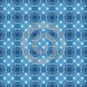 Circuit Board Seamless Pattern, Digital Background. Creative Futuristic Hardware Motherboard illustration. Information Technology