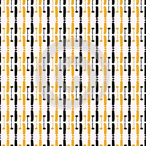 Circuit Board Style Stripes Seamless Vector Pattern