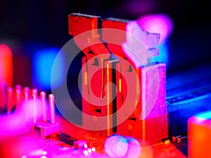 Circuit board. Technology background. Central Computer Processors CPU concept