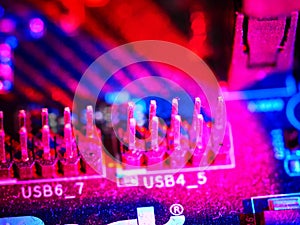 Circuit board. Technology background. Central Computer Processors CPU concept