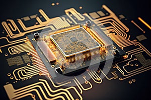 Circuit board. Technology background. Central Computer Processors CPU concept. Motherboard digital chip. Tech science background.