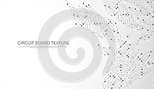 Circuit board technology background with hi-tech digital data connection system. Abstract computer electronic desing