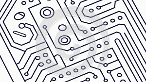 Circuit Board Technology Maze Pattern, vector design Generative AI