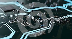 Circuit Board Technology Microchip, Electronic Components, PCB