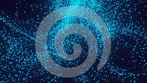 Circuit Board Technology Tree Pattern Concept render Background. Blue and yellow Abstract Scifi PCB Trace Data