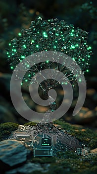 circuit board tree inovation photo