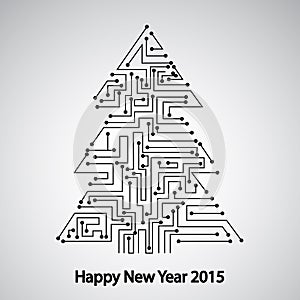 Circuit board, Tree for the new year