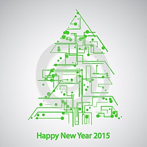 Circuit board, Tree for the new year