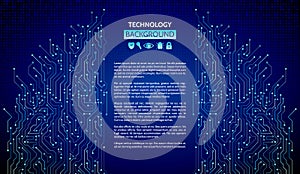 Circuit board vector illustration. Internet data security.