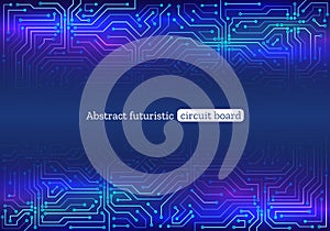 Circuit board vector illustration. Structure futuristic backdrop