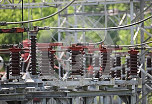 circuit breakers in the power plant that generates electricity f