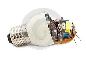 The circuit of a compact fluorescent