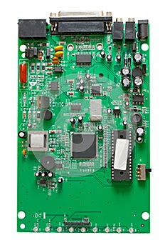 The circuit of an external dial-up modem