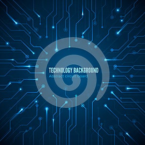 Circuit hardware texture. Computer chipset connection. Concept of circuit board background. Abstract computer motherboard. Vector