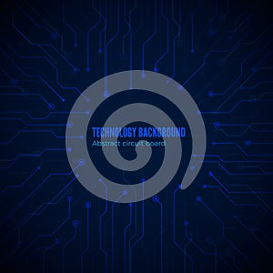 Circuit hardware texture. Computer chipset connection. Concept of circuit board background. Vector