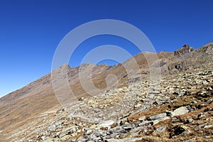 Circuit of the lakes of the mount viso, france