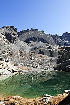 Circuit of the lakes of the mount viso, france