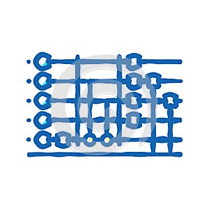 circuit quantum technology icon doodle illustration