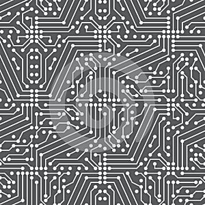 Circuit seamless vector pattern