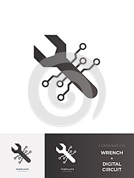 Circuit Wrench logo with combination description