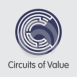 Circuits Of Value - Virtual Currency Coin Image.