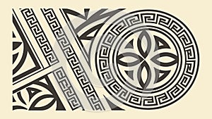 Circular Abstract Geometric Pattern Vector Art, vector design Generative AI