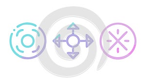 Circular Abstract Movement Icon, Dynamic Flow, vector design Generative AI