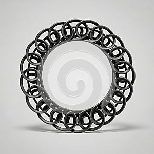 Circular Abstract Sculpture Ã¢â¬' Modern Art Concept
