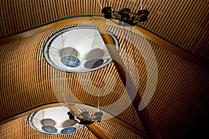 Ceiling structure in Barajas airport photo