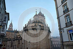 Circular apse of the Chapel of the Virgin of the Great Eyes, Cathedral of Santa Maria, Lugo, Galicia, Spain