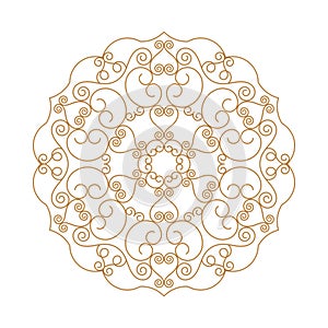 Circular arabic pattern