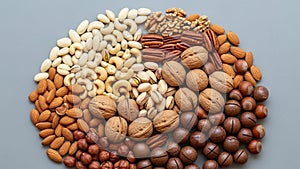 And are presented in a radial pattern creating a visually appealing