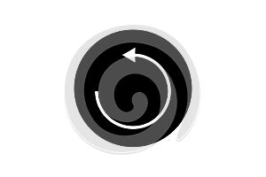 Circular arrow icon reload refresh repeat undo action button symbol