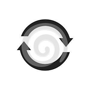 Circular Arrow Icon A symbol representing refresh and reload functions on user interfaces