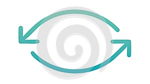 Circular Arrow Refresh Reload Icon Vector, vector design Generative AI