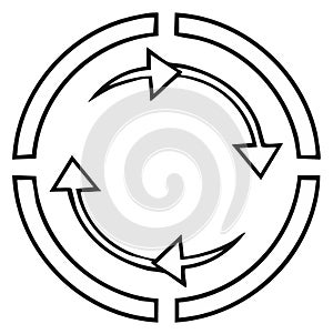 Circular Arrows Concept Graphic Design