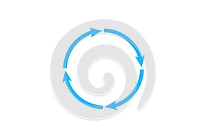 Circular arrows cycle loop refresh reload repeat concept icon