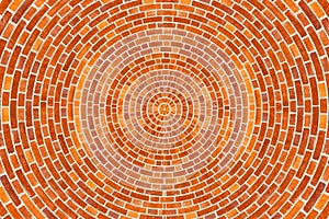 Circular Brick Pattern