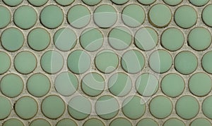 Circular brick pattern.