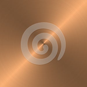 Circular brushed copper