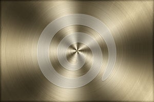 Circular brushed gold metal texture background,illustration