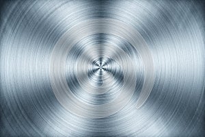 Circular brushed metal plate texture - abstract industrial background illustration