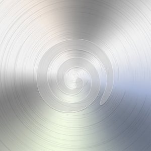 Circular brushed metal texture