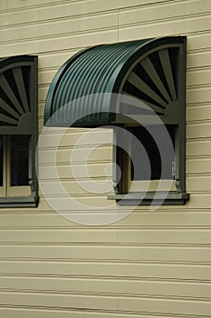 Circular bullnose federation window hood or awning photo