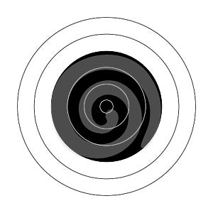 Circular bullseye target