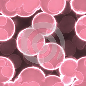 Circular Cell-like seamless texture - pink