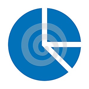 Circular chart, diagram Vector icon which can easily modify